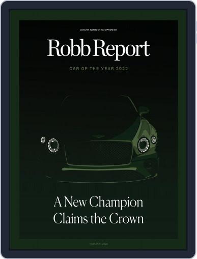 Robb Report February 1st, 2022 Digital Back Issue Cover
