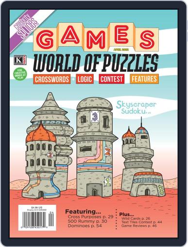 Games World of Puzzles April 1st, 2022 Digital Back Issue Cover