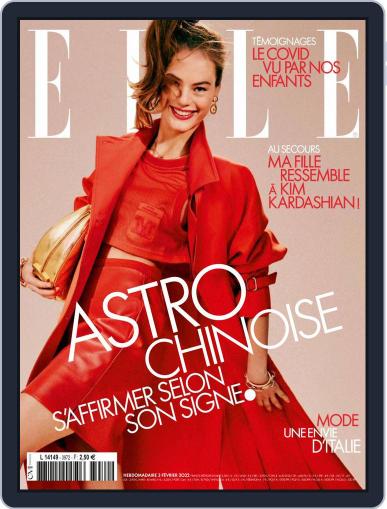 Elle France February 3rd, 2022 Digital Back Issue Cover