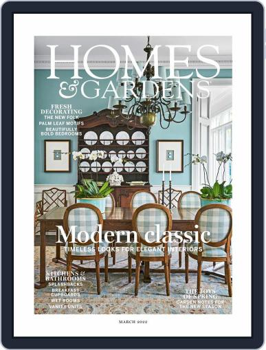 Homes & Gardens March 1st, 2022 Digital Back Issue Cover