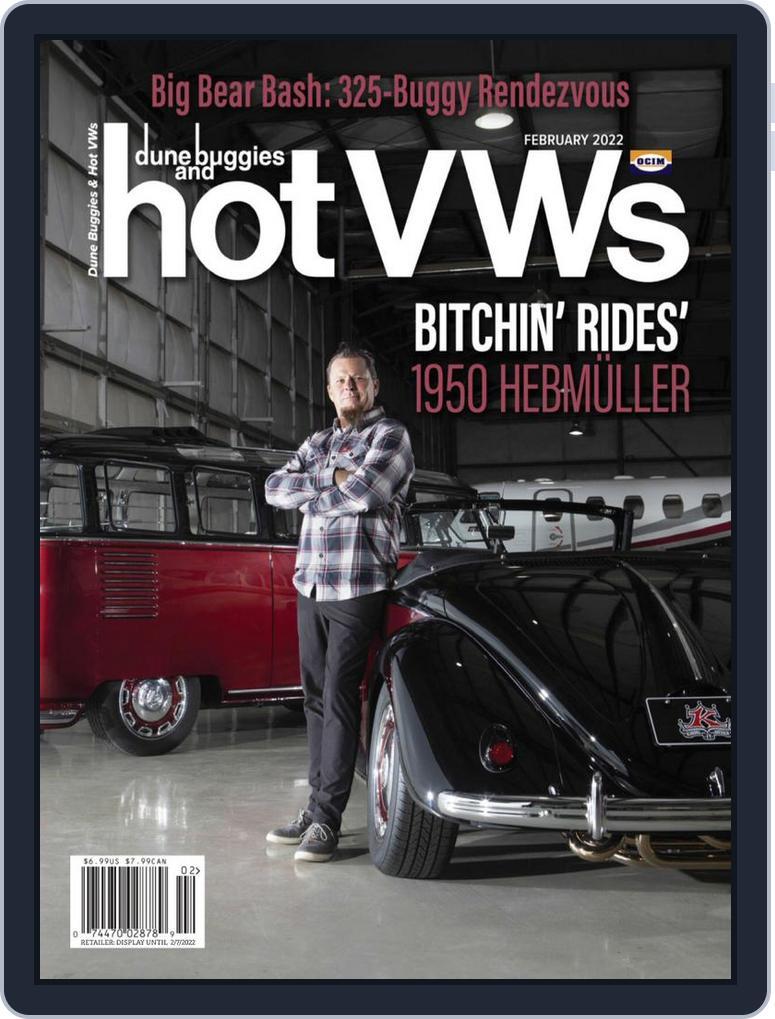dune buggies and hotVWs February 1st, 2022 Digital Back Issue Cover