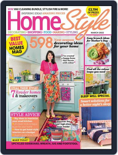 HomeStyle United Kingdom March 1st, 2022 Digital Back Issue Cover
