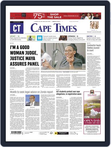 Cape Times February 3rd, 2022 Digital Back Issue Cover