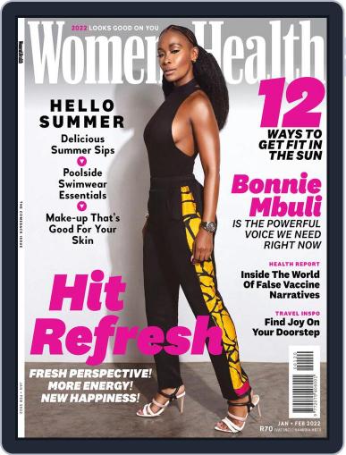Women's Health South Africa January 1st, 2022 Digital Back Issue Cover