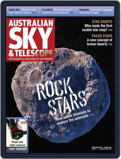 Australian Sky & Telescope March 1st, 2022 Digital Back Issue Cover