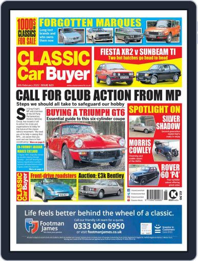 Classic Car Buyer February 9th, 2022 Digital Back Issue Cover