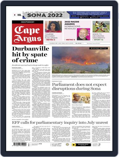 Cape Argus February 9th, 2022 Digital Back Issue Cover