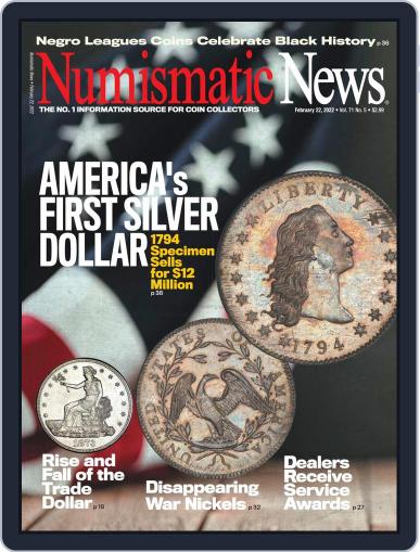 Numismatic News February 22nd, 2022 Digital Back Issue Cover