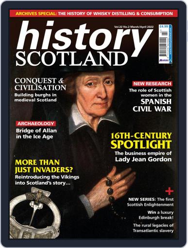 History Scotland March 1st, 2022 Digital Back Issue Cover