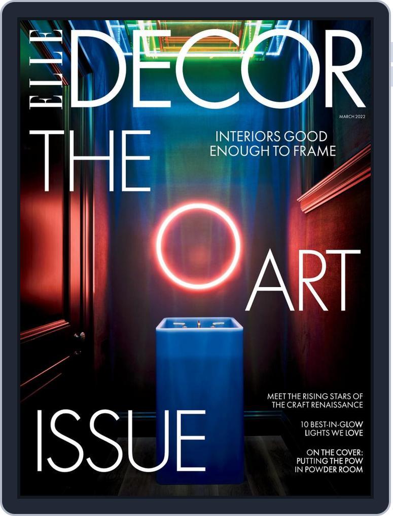 ELLE DECOR (Digital) Subscription                    March 1st, 2022 Issue