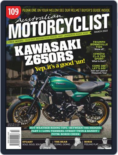 Australian Motorcyclist March 1st, 2022 Digital Back Issue Cover