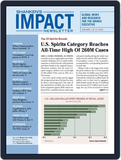 Shanken's Impact Newsletter January 1st, 2022 Digital Back Issue Cover