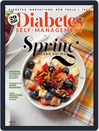 Diabetes Self-Management February 7th, 2022 Digital Back Issue Cover