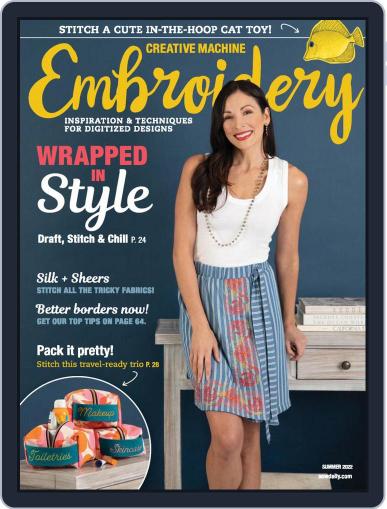 CREATIVE MACHINE EMBROIDERY March 1st, 2022 Digital Back Issue Cover