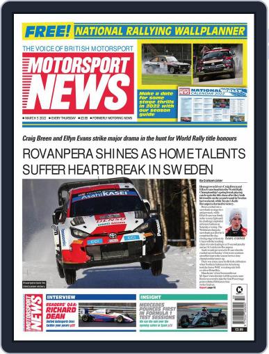 Motorsport News March 3rd, 2022 Digital Back Issue Cover