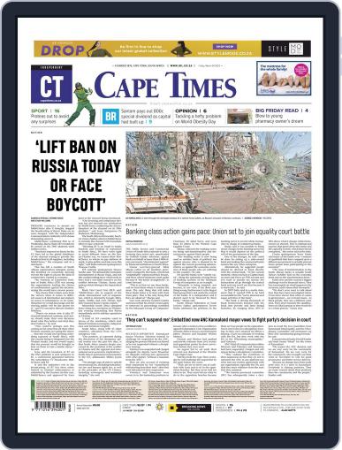 Cape Times March 4th, 2022 Digital Back Issue Cover