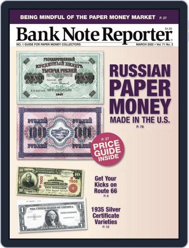 Banknote Reporter March 1st, 2022 Digital Back Issue Cover