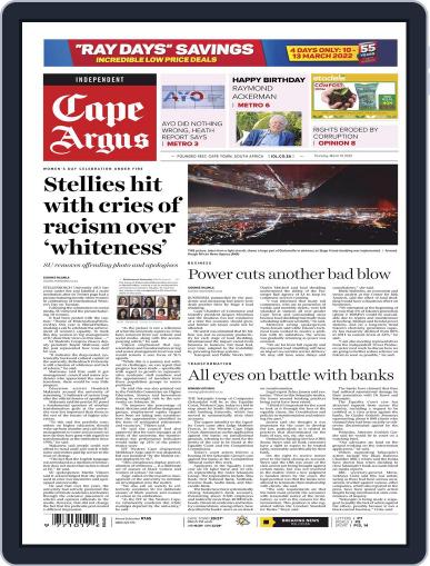 Cape Argus March 10th, 2022 Digital Back Issue Cover