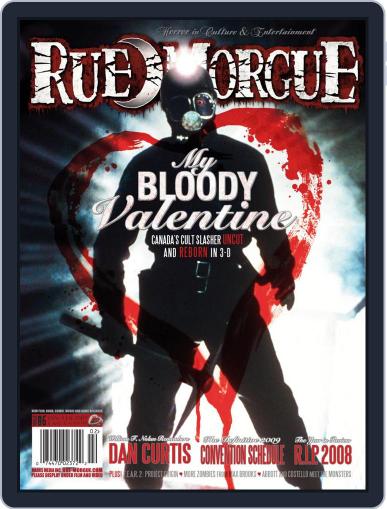 RUE MORGUE January 1st, 2009 Digital Back Issue Cover
