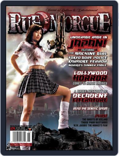 RUE MORGUE June 1st, 2008 Digital Back Issue Cover