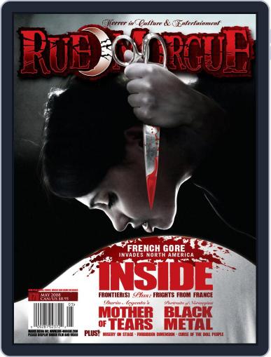 RUE MORGUE May 1st, 2008 Digital Back Issue Cover