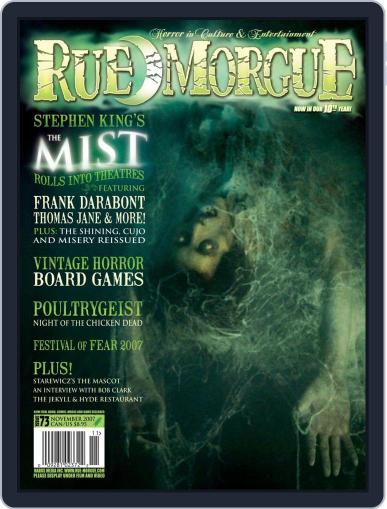 RUE MORGUE November 1st, 2007 Digital Back Issue Cover