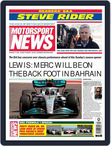 Motorsport News March 17th, 2022 Digital Back Issue Cover