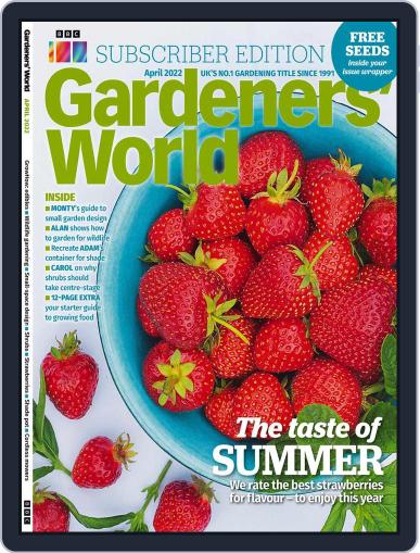 BBC Gardeners' World April 1st, 2022 Digital Back Issue Cover