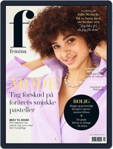 femina Denmark March 17th, 2022 Digital Back Issue Cover