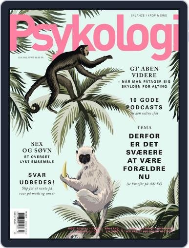 Psykologi April 1st, 2022 Digital Back Issue Cover