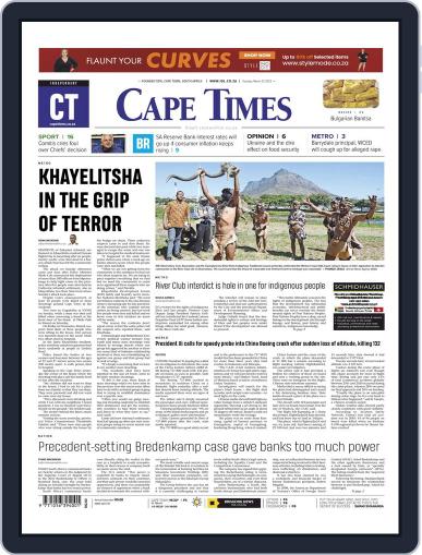 Cape Times March 22nd, 2022 Digital Back Issue Cover