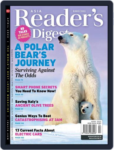 Reader’s Digest Asia (English Edition) April 1st, 2022 Digital Back Issue Cover