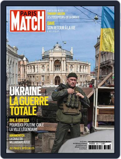 Paris Match March 24th, 2022 Digital Back Issue Cover