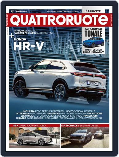 Quattroruote March 1st, 2022 Digital Back Issue Cover