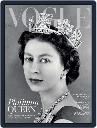 British Vogue April 1st, 2022 Digital Back Issue Cover