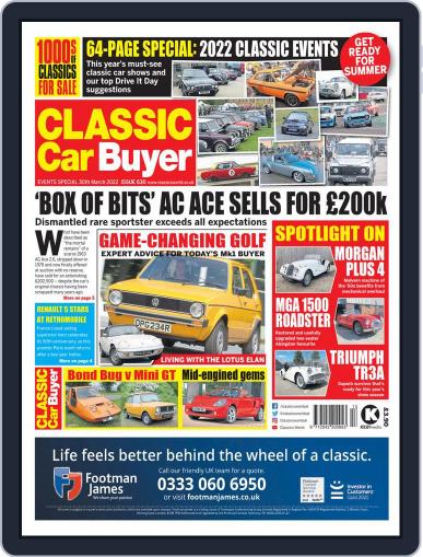 Classic Car Buyer March 30th, 2022 Digital Back Issue Cover