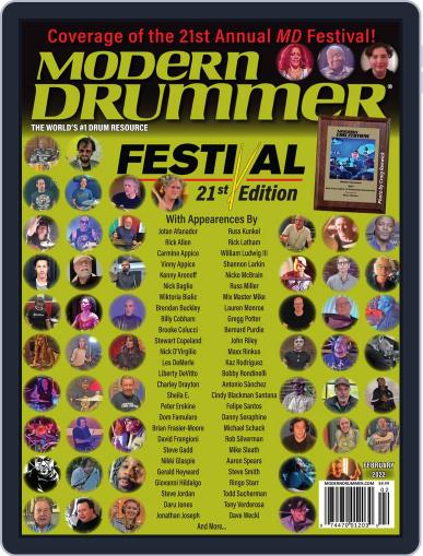 Modern Drummer February 1st, 2022 Digital Back Issue Cover
