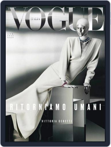 Vogue Italia April 1st, 2022 Digital Back Issue Cover