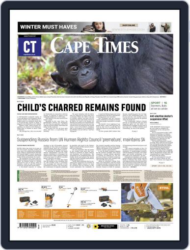 Cape Times April 8th, 2022 Digital Back Issue Cover