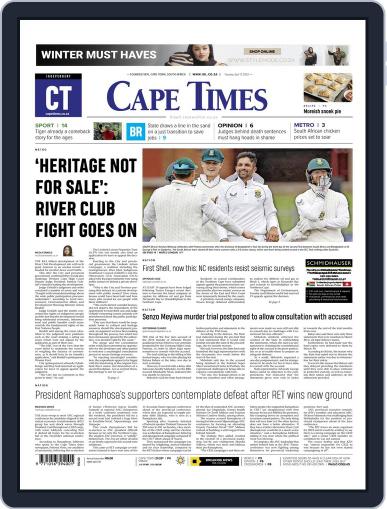 Cape Times April 12th, 2022 Digital Back Issue Cover