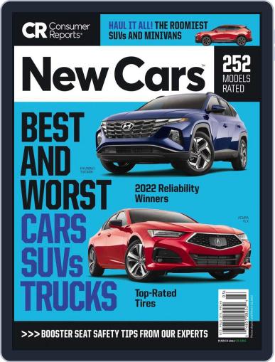 Consumer Reports New Cars March 1st, 2022 Digital Back Issue Cover