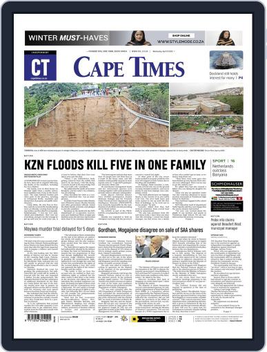 Cape Times April 13th, 2022 Digital Back Issue Cover