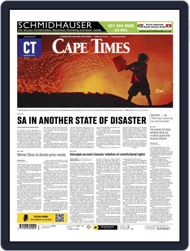 Cape Times April 19th, 2022 Digital Back Issue Cover