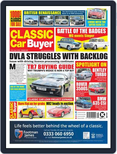 Classic Car Buyer April 20th, 2022 Digital Back Issue Cover
