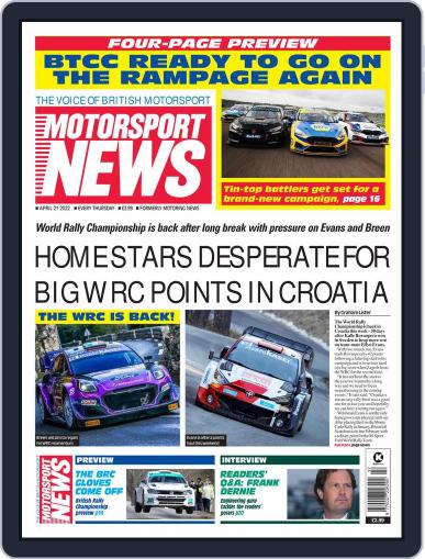 Motorsport News April 21st, 2022 Digital Back Issue Cover