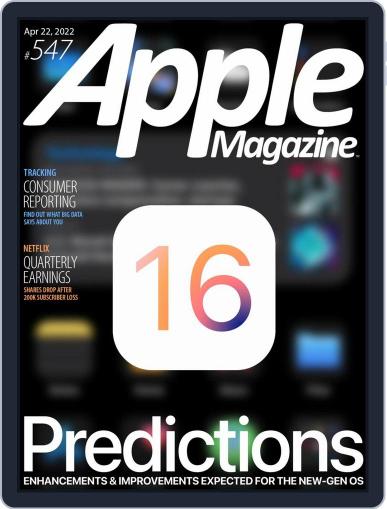 AppleMagazine April 22nd, 2022 Digital Back Issue Cover