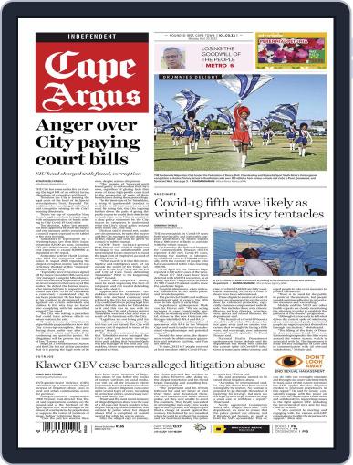 Cape Argus April 25th, 2022 Digital Back Issue Cover