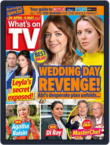 What's on TV April 30th, 2022 Digital Back Issue Cover