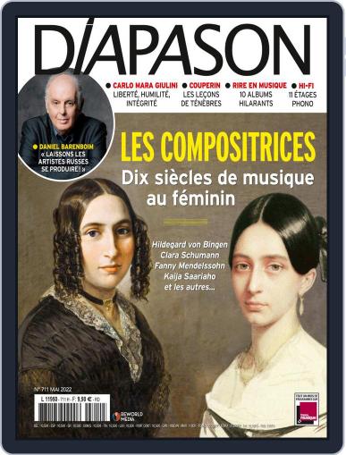 Diapason May 1st, 2022 Digital Back Issue Cover
