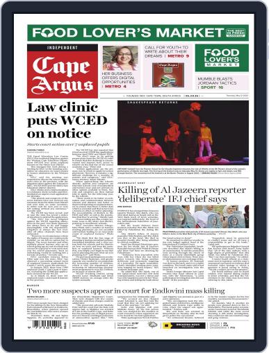 Cape Argus May 12th, 2022 Digital Back Issue Cover
